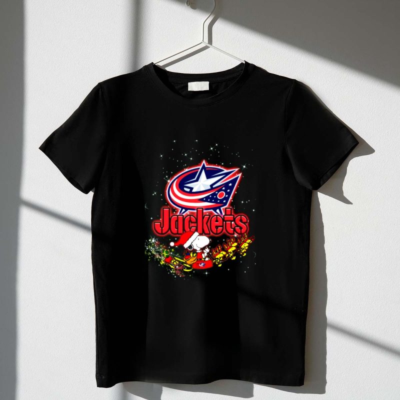 Snoopy And Woodstock Santa Christmas Columbus Blue Jackets 1 T Shirt.jpg