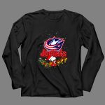 Snoopy and Woodstock Santa Christmas Columbus Blue Jackets 4 Long Sleeves.jpg
