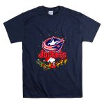 Snoopy and Woodstock Santa Christmas Columbus Blue Jackets T Shirt 7.jpg