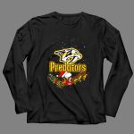 Snoopy and Woodstock Santa Christmas Nashville Predators 4 Long Sleeves.jpg