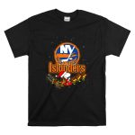 Snoopy and Woodstock Santa Christmas New York Islanders T Shirt 6.jpg