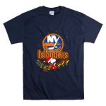 Snoopy and Woodstock Santa Christmas New York Islanders T Shirt 7.jpg
