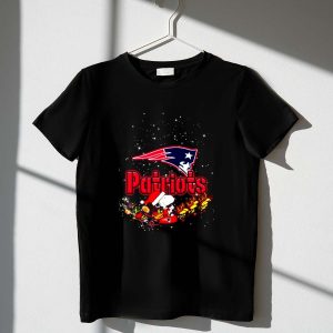 Snoopy And Woodstock Santa Christmas Patriots Shirt