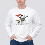 Snoopy and Woodstock Santa Rocking Guitars Tis The Season to Rock 4 Long Sleeves 1.jpg
