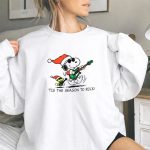 Snoopy and Woodstock Santa Rocking Guitars Tis The Season to Rock 9 Sweatshirt 1.jpg