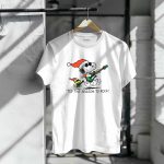 Snoopy and Woodstock Santa Rocking Guitars Tis The Season to Rock T Shirt 6 1.jpg