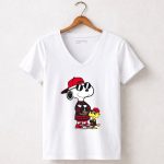 Snoopy and Woodstock Wear Clothing Ottawa Senators 5 Womens V Neck.jpg