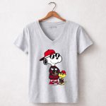 Snoopy and Woodstock Wear Clothing Ottawa Senators 7 Womens V Neck.jpg