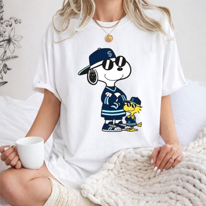 Snoopy And Woodstock Wear Clothing Seattle Kraken 1 T Shirt.jpg