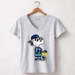 Snoopy and Woodstock Wear Clothing Seattle Kraken 7 Womens V Neck.jpg