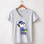 Snoopy and Woodstock Wear Clothing St Louis Blues 7 Womens V Neck.jpg