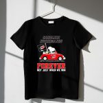Snoopy and Woodstock driving car Carolina Hurricanes forever not just when we win 1 T Shirt.jpg