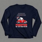Snoopy and Woodstock driving car Carolina Hurricanes forever not just when we win 6 Long Sleeves.jpg