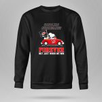 Snoopy and Woodstock driving car Carolina Hurricanes forever not just when we win 9 Sweatshirt.jpg
