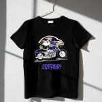 Snoopy and Woodstock driving motorbike Baltimore Ravens 1 T Shirt