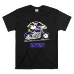 Snoopy and Woodstock driving motorbike Baltimore Ravens T Shirt 6