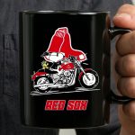 Snoopy and Woodstock driving motorbike Boston Red Sox 3 mug.jpg