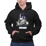 Snoopy and Woodstock driving motorbike Colorado Rockies 2 Hoodie.jpg