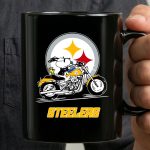 Snoopy and Woodstock driving motorbike Pittsburgh Steelers 3 mug.jpg