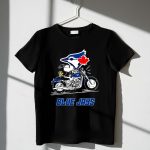 Snoopy and Woodstock driving motorbike Toronto Blue Jays 1 T Shirt.jpg