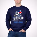 Snoopy and Woodstock driving motorbike Toronto Blue Jays 3 Sweatshirt.jpg