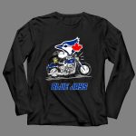 Snoopy and Woodstock driving motorbike Toronto Blue Jays 4 Long Sleeves.jpg
