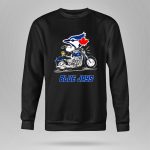 Snoopy and Woodstock driving motorbike Toronto Blue Jays 9 Sweatshirt.jpg