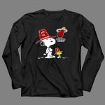 Snoopy and Woodstock in Miami Heat Hats with Team 4 Long Sleeves