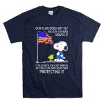 Snoopy and Woodstock with American Flag Tribute to Soldiers T Shirt 7