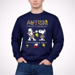 Snoopy and Woodstocks Autism Its Not A Disability Its A Different Ability 3 Sweatshirt