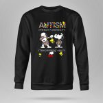 Snoopy and Woodstocks Autism Its Not A Disability Its A Different Ability 9 Sweatshirt