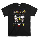 Snoopy and Woodstocks Autism Its Not A Disability Its A Different Ability T Shirt 6