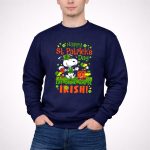 Snoopy and Woodstocks Eat Drink Beer and Be Irish 3 Sweatshirt