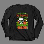 Snoopy and Woodstocks Eat Drink Beer and Be Irish 4 Long Sleeves