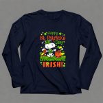 Snoopy and Woodstocks Eat Drink Beer and Be Irish 91 Long Sleeves