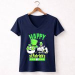 Snoopy and Woodstocks Happy St Patricks Day 5 Womens V Neck