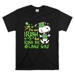 Snoopy and Woodstocks Im Not Irish But Kiss Me Any Way T Shirt 6