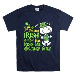Snoopy and Woodstocks Im Not Irish But Kiss Me Any Way T Shirt 7