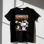 Snoopy and Woodstocks Makes Me Drink Beer With Florida State Seminoles 1 T Shirt.jpg
