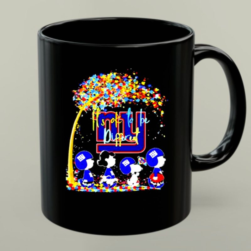 Snoopy And Best Friends Its Ok To Be Different New York Giants 1 Mug 1.Jpg