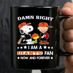 Snoopy and friends Peanuts Damn right I am a San Francisco Giants baseball fan now and forever 3 mug 1.jpg