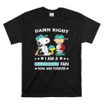 Snoopy and friends Peanuts Damn right I am a Seattle Mariners fan now and forever T Shirt 6.jpg