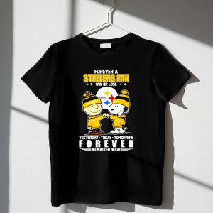 Snoopy Bump Charlie Brown Forever A Fan Steelers No Matter What Shirt