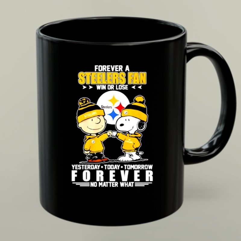 Snoopy Bump Charlie Brown Forever A Fan Steelers No Matter What 1 Mug.jpg