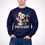 Snoopy its ok to be different Autism Awareness shirt 3 Sweatshirt