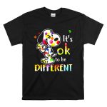 Snoopy its ok to be different Autism Awareness shirt T Shirt 6