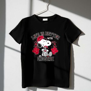 Snoopy Life Is Better With Ohio State Buckeyes Shirt
