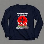 Snoopy never underestimate who believes in Jesus and loves Georgia Bulldogs 6 Long Sleeves.jpg