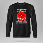 Snoopy never underestimate who believes in Jesus and loves Georgia Bulldogs 9 Sweatshirt.jpg