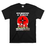 Snoopy never underestimate who believes in Jesus and loves Georgia Bulldogs T Shirt 6.jpg